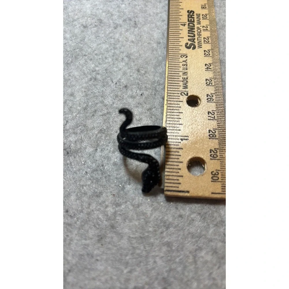 #3. Black Snake Wrap Ring Lg